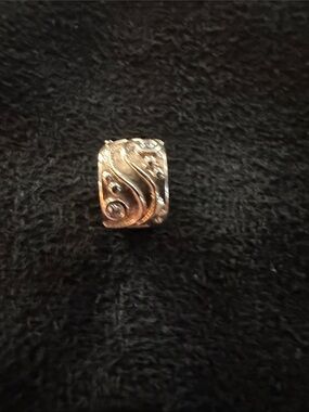 Pandora ❤️ Retired 14K Gold Babbling Brook Diamond Clip